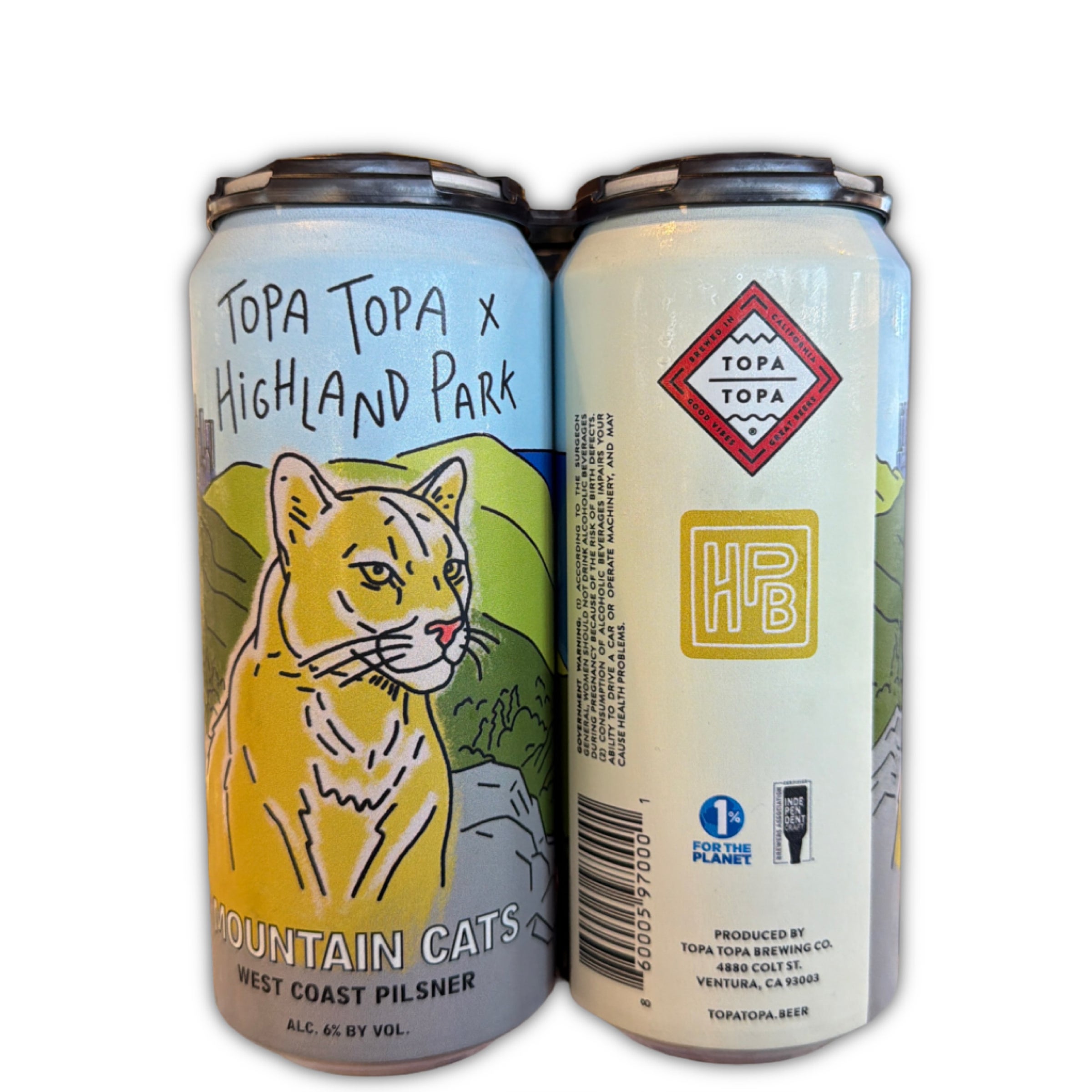 Topa Topa Brewing (Highland Park Collab) Mountain Cats West Coast