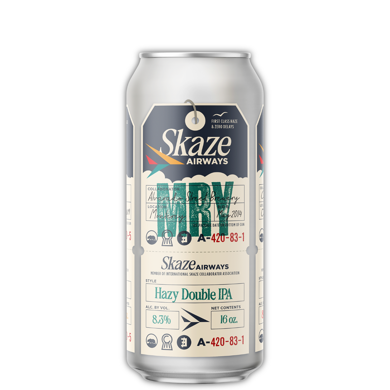 Alvarado Street Brewery Skaze Airways Hazy Double IPA Single Can