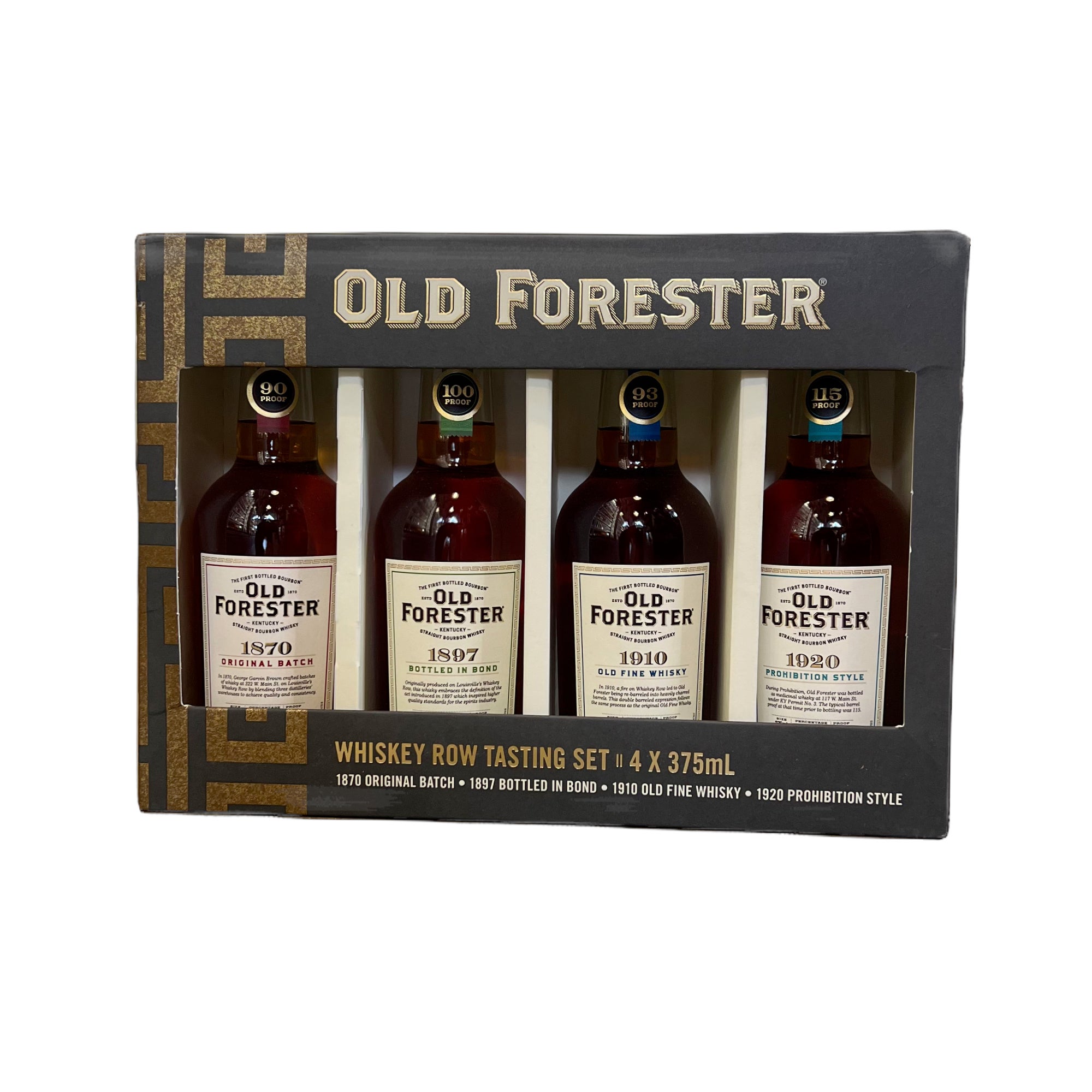 Old Forester Whiskey Row Tasting Set 4 x 375ml | The Bottle Shoppe