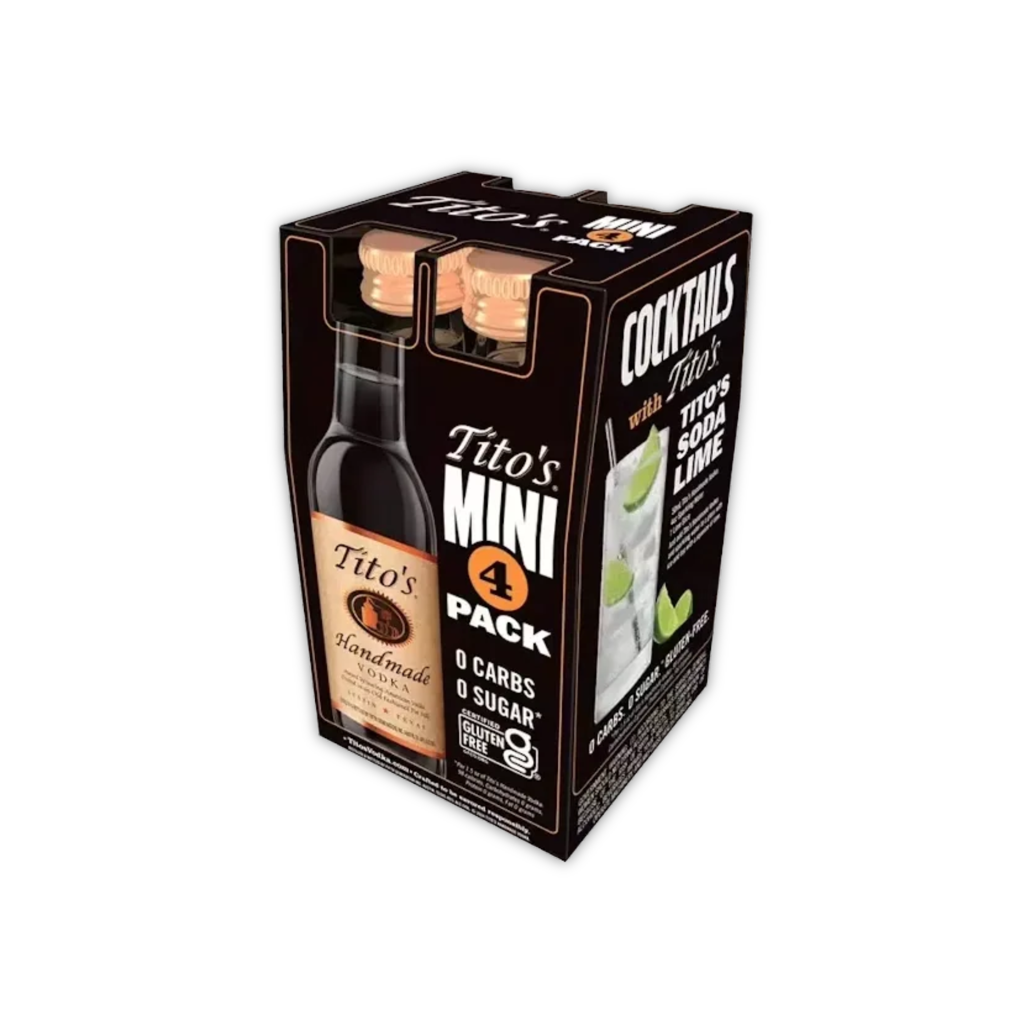 Tito's Handmade Vodka Mini 4 Pack 50ml | The Bottle Shoppe | It's