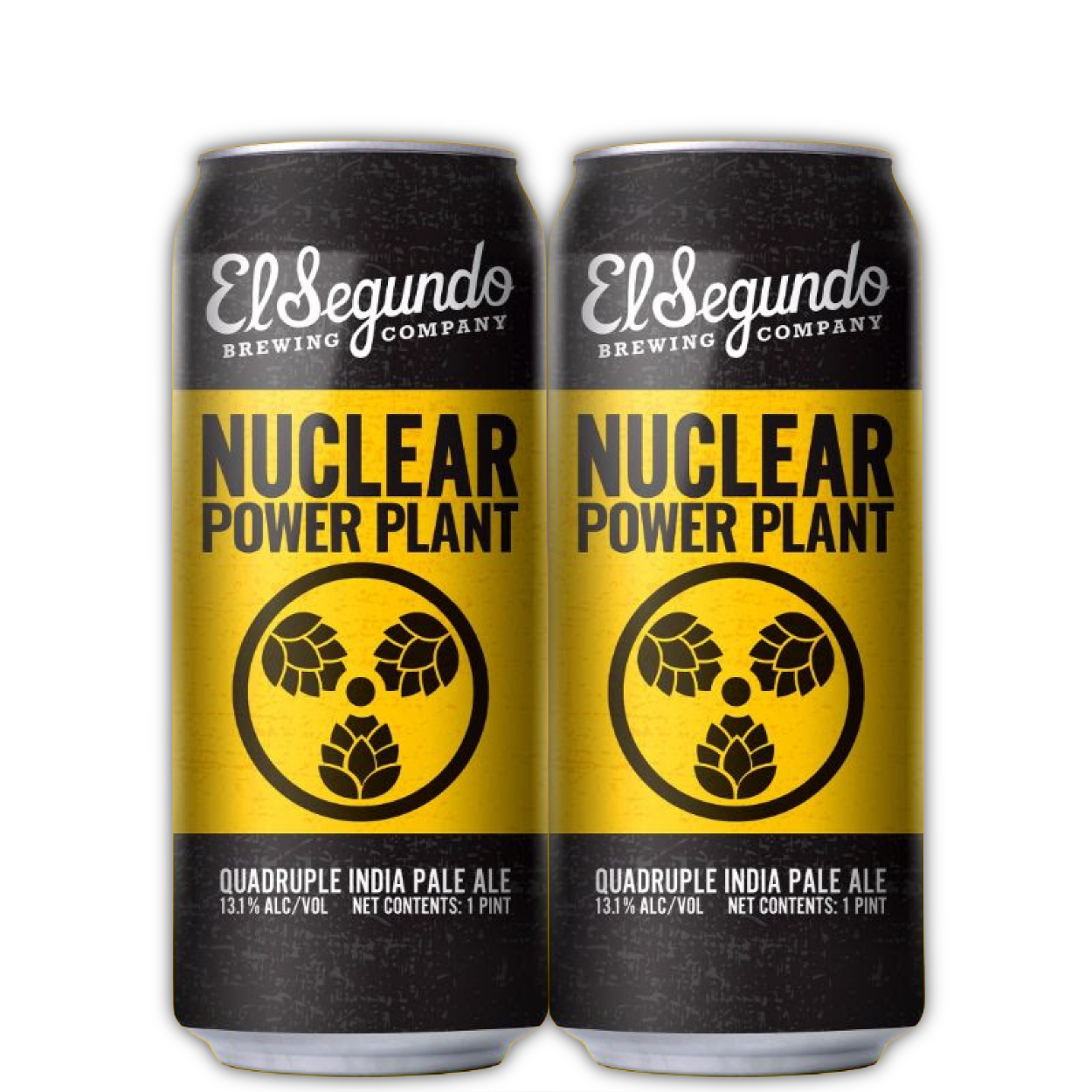 El Segundo Brewing Nuclear Power Plant West Coast Quadruple IPA 4 Pack Cans  | The Bottle Shoppe | It's About The Craft