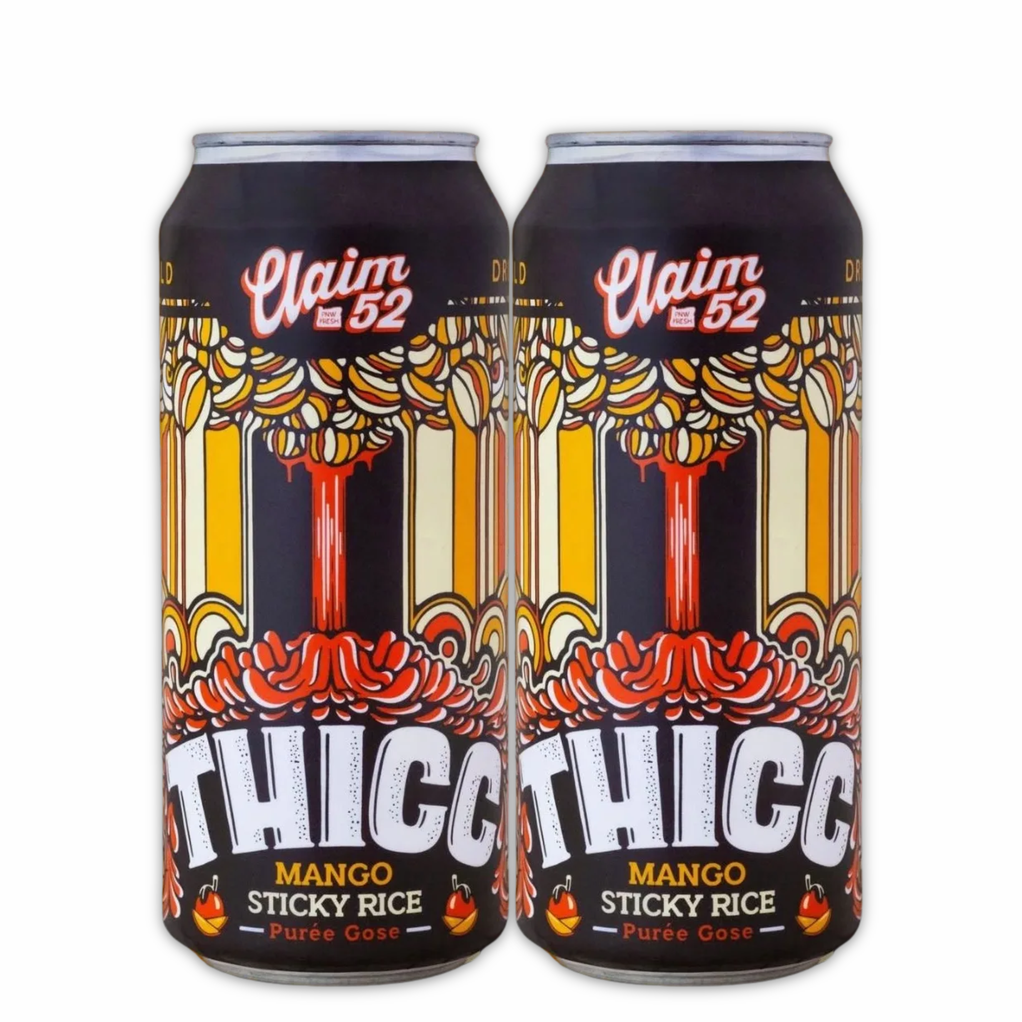 Claim 52 Thicc: Mango Sticky Rice Fruited Gose Sour 4 Pack Cans