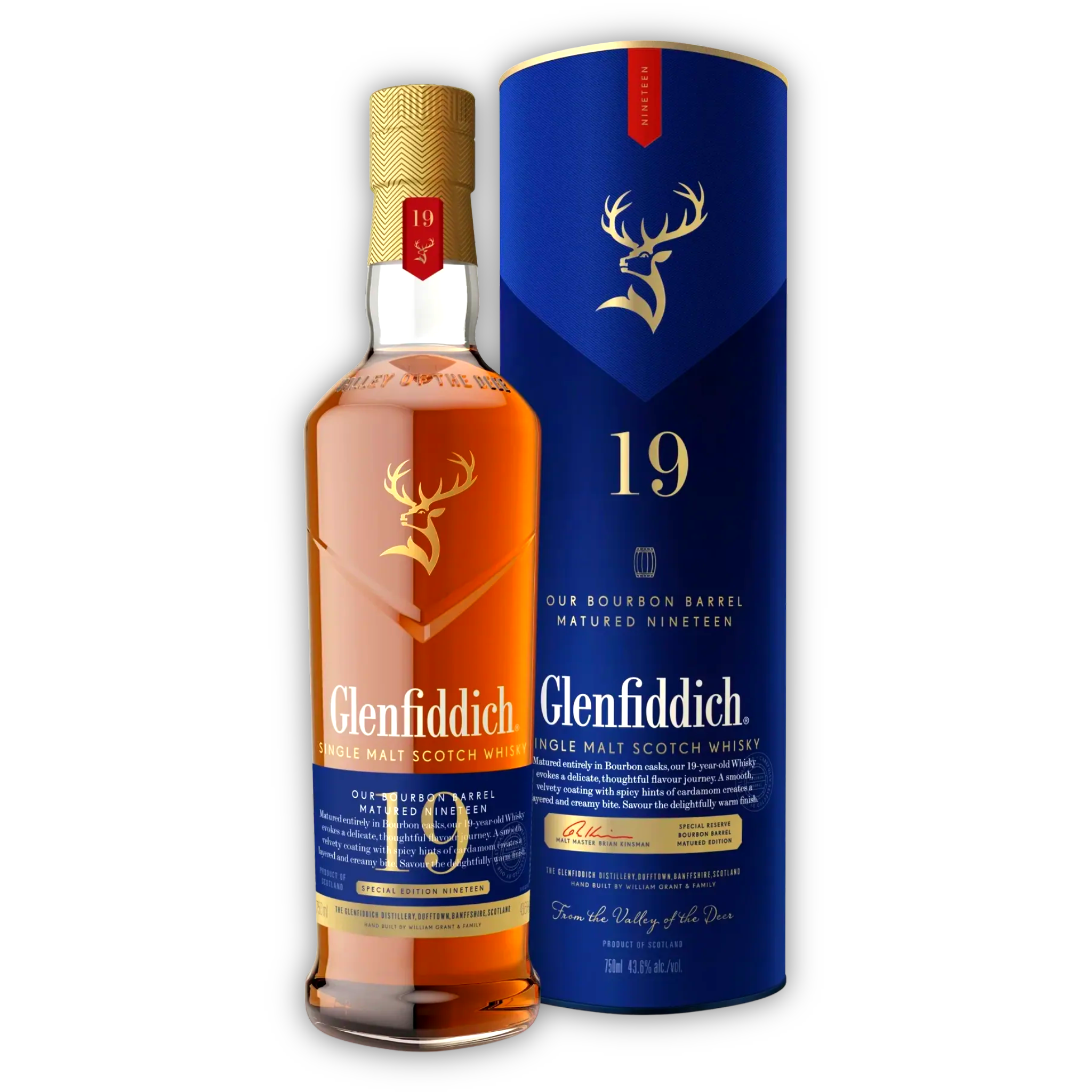Glenfiddich 19 Year Bourbon Cask Single Malt Scotch Whisky 750ml